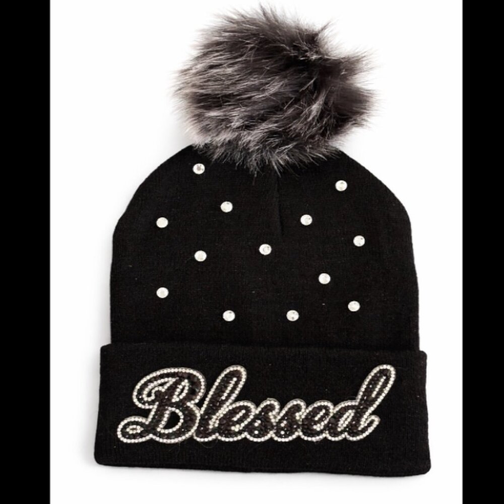 Embellished Pom Pom hats